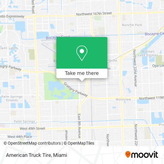 American Truck Tire map