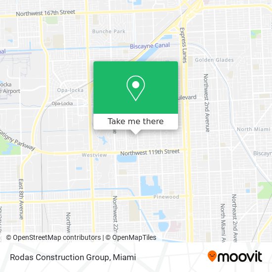 Rodas Construction Group map