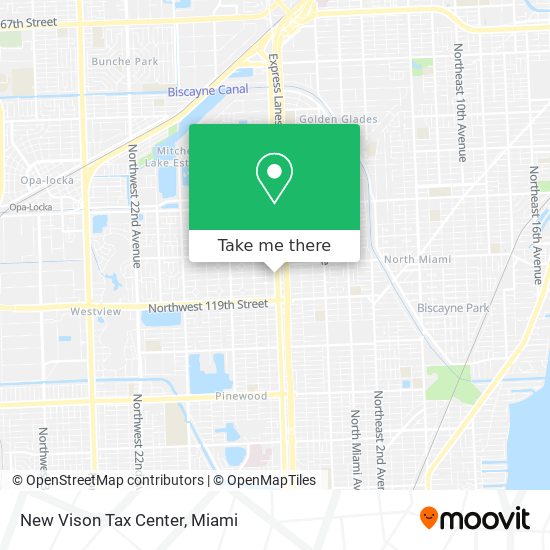 New Vison Tax Center map