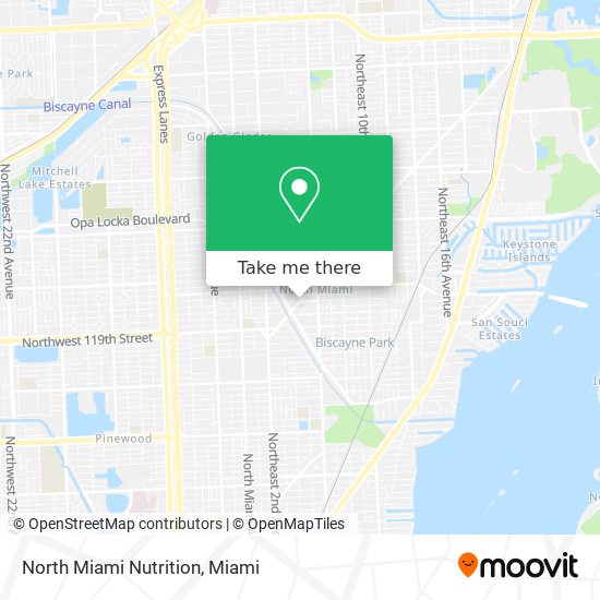 Mapa de North Miami Nutrition