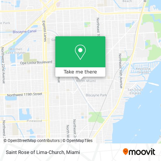 Saint Rose of Lima-Church map