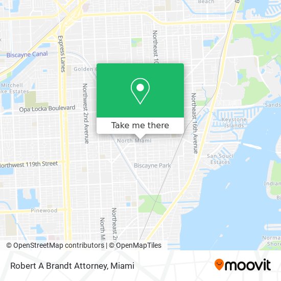 Mapa de Robert A Brandt Attorney