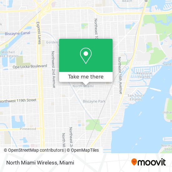 Mapa de North Miami Wireless