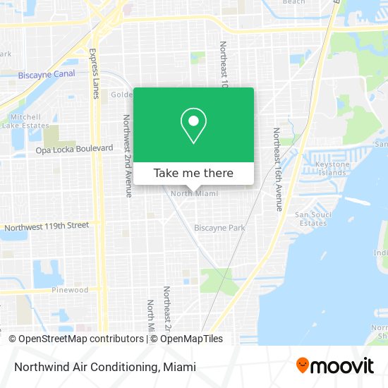 Mapa de Northwind Air Conditioning