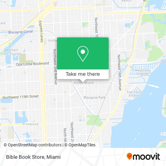 Mapa de Bible Book Store