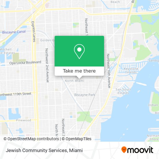 Mapa de Jewish Community Services