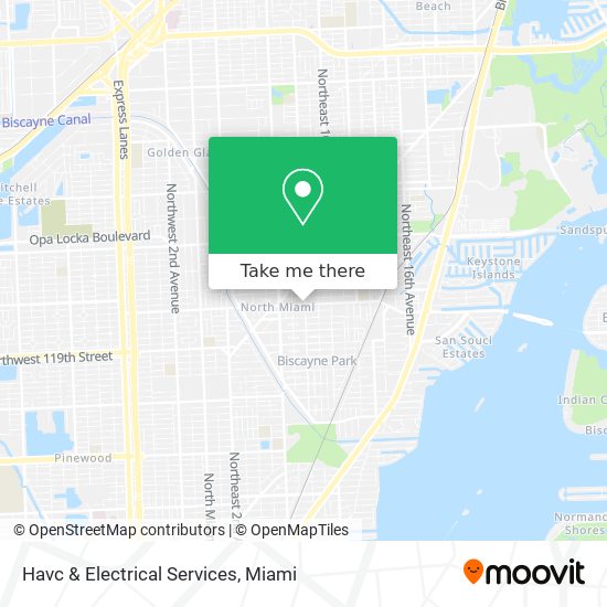 Havc & Electrical Services map