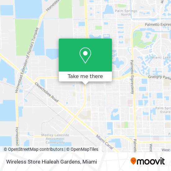 Wireless Store Hialeah Gardens map