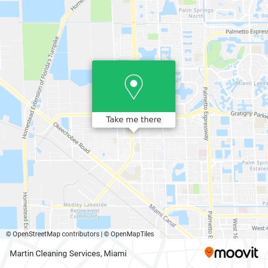 Martin Cleaning Services map