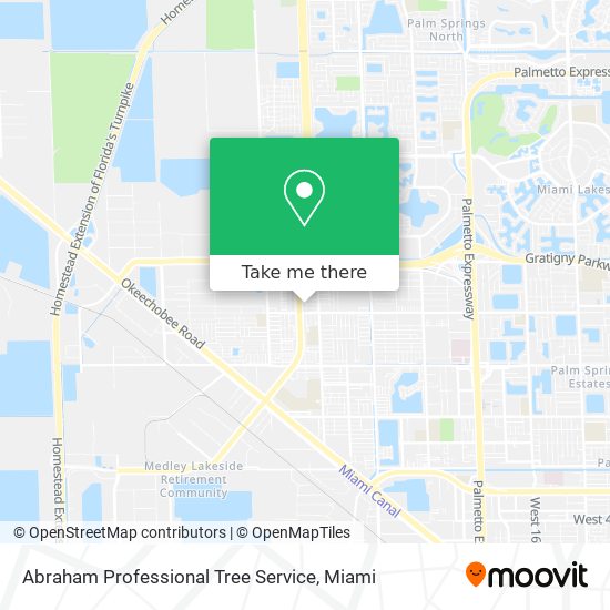 Abraham Professional Tree Service map