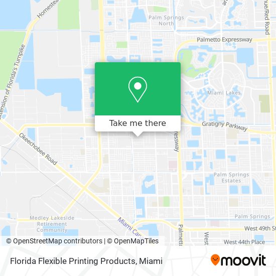 Mapa de Florida Flexible Printing Products