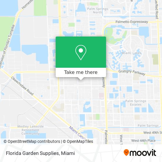 Florida Garden Supplies map