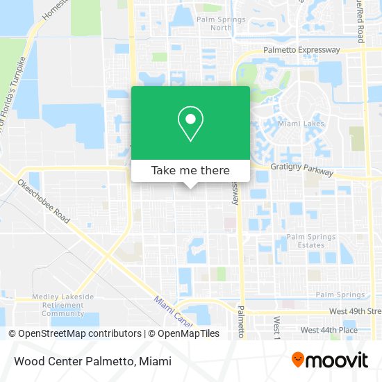 Wood Center Palmetto map