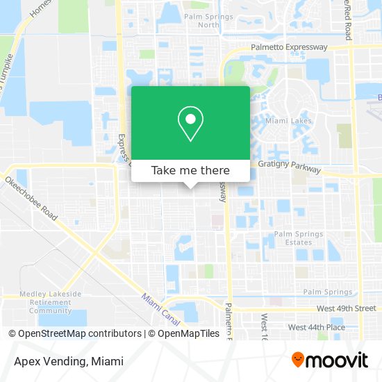Mapa de Apex Vending