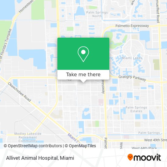 Mapa de Allivet Animal Hospital