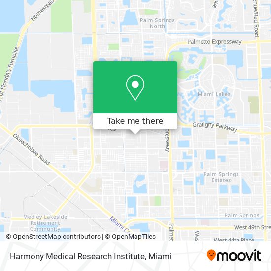 Mapa de Harmony Medical Research Institute