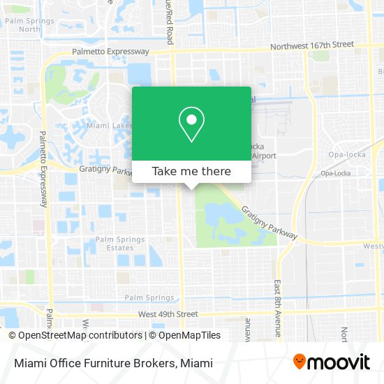 Miami Office Furniture Brokers map