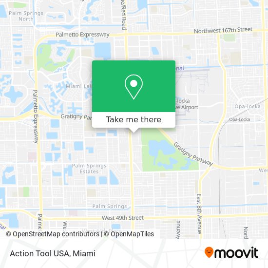 Mapa de Action Tool USA