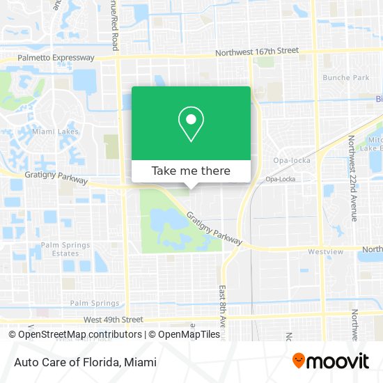 Auto Care of Florida map