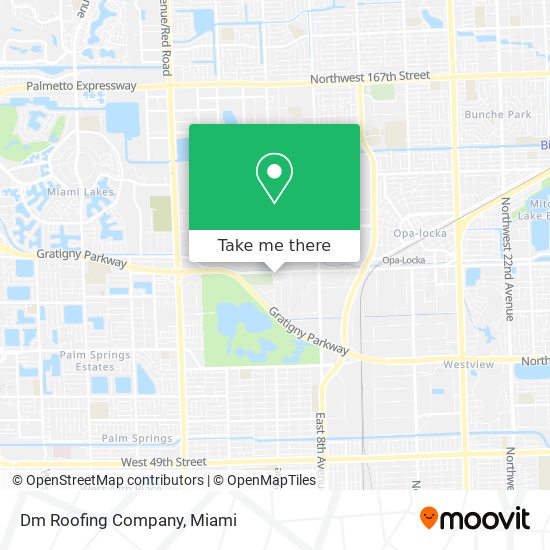 Dm Roofing Company map