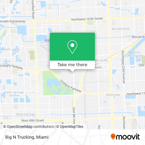 Mapa de Big N Trucking