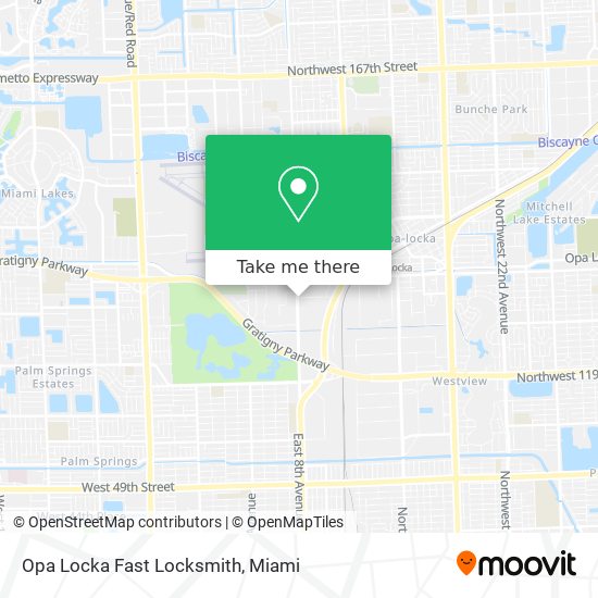 Mapa de Opa Locka Fast Locksmith