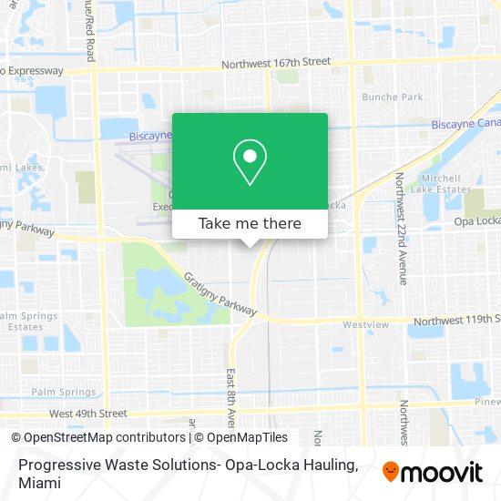 Progressive Waste Solutions- Opa-Locka Hauling map