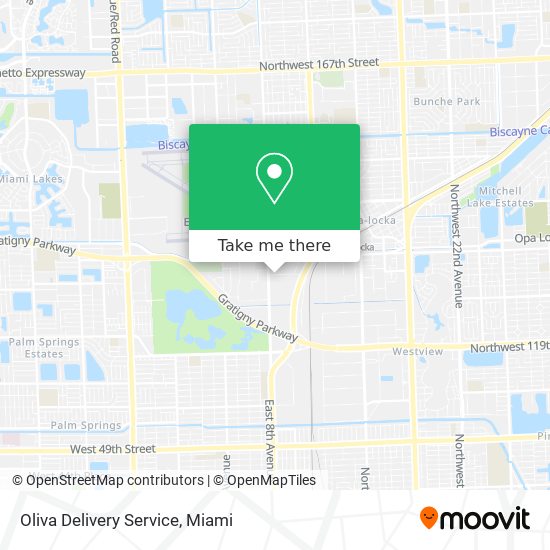 Oliva Delivery Service map