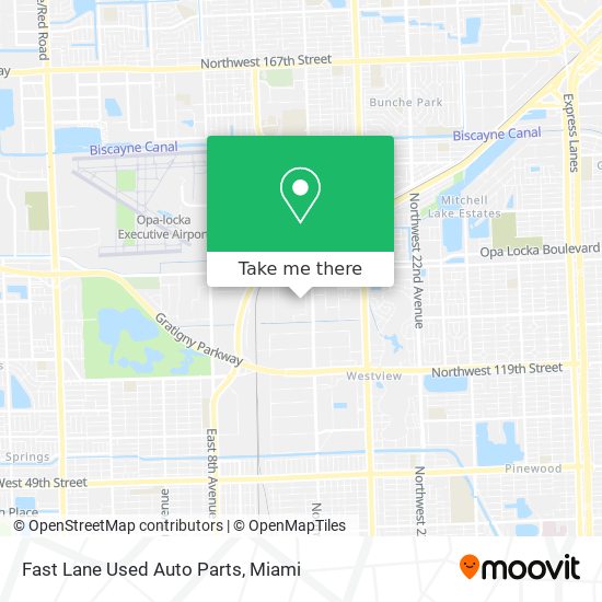 Fast Lane Used Auto Parts map