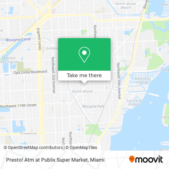 Presto! Atm at Publix Super Market map