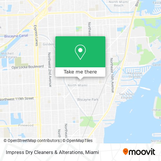 Mapa de Impress Dry Cleaners & Alterations