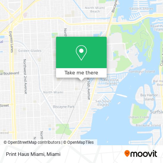 Mapa de Print Haus Miami
