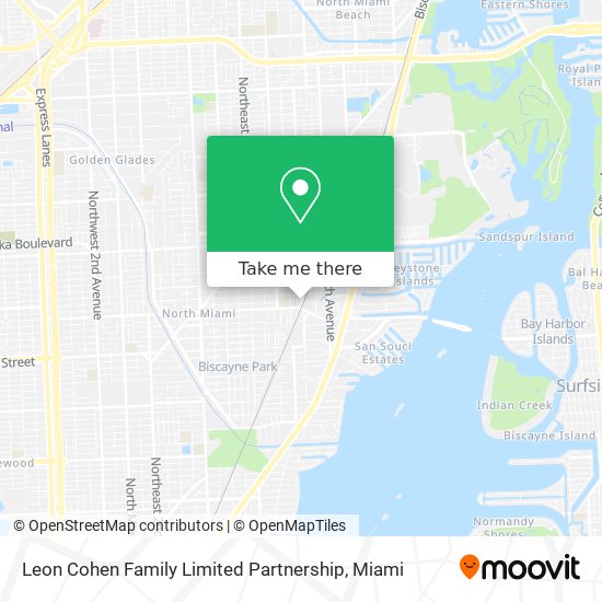 Mapa de Leon Cohen Family Limited Partnership