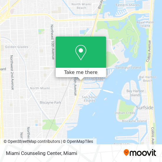 Miami Counseling Center map