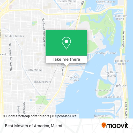 Mapa de Best Movers of America
