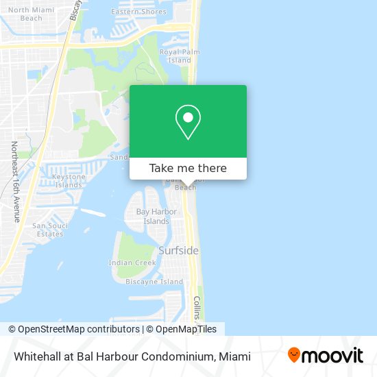 Whitehall at Bal Harbour Condominium map