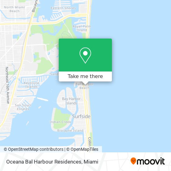 Mapa de Oceana Bal Harbour Residences