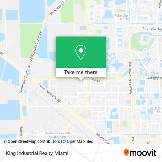 King Industrial Realty map