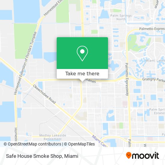 Safe House Smoke Shop map