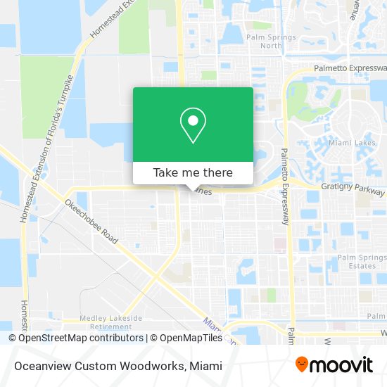 Oceanview Custom Woodworks map