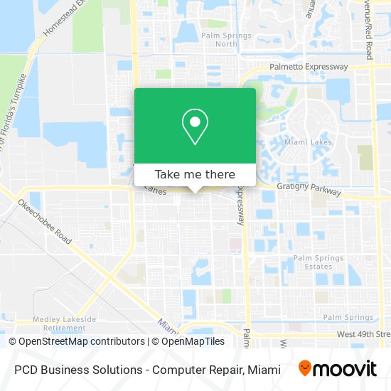 Mapa de PCD Business Solutions - Computer Repair