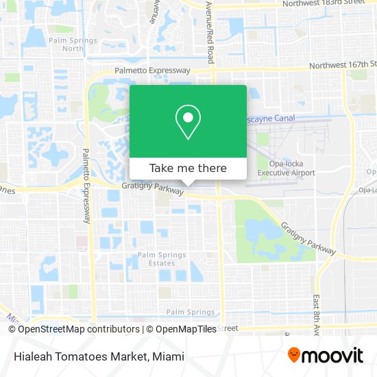 Mapa de Hialeah Tomatoes Market