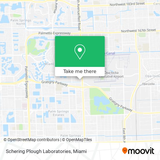 Mapa de Schering Plough Laboratories