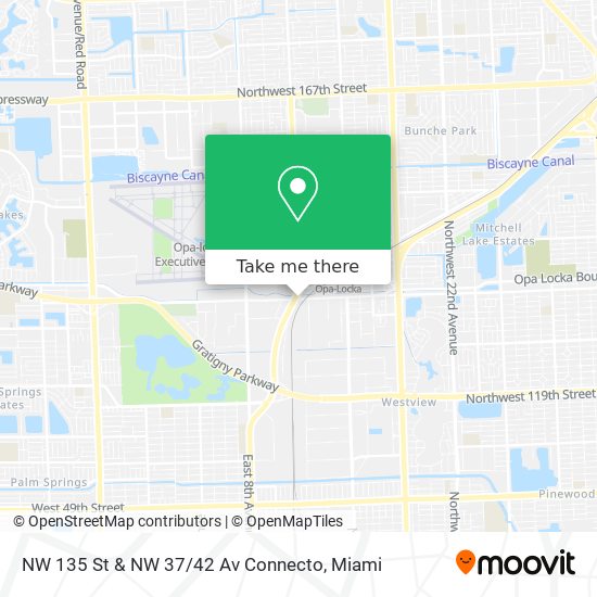 NW 135 St & NW 37 / 42 Av Connecto map