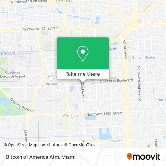 Bitcoin of America Atm map