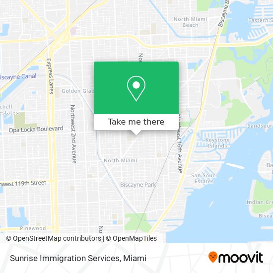 Mapa de Sunrise Immigration Services