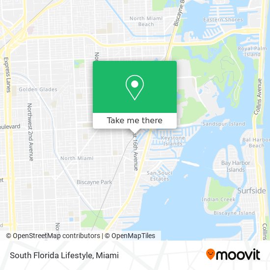 South Florida Lifestyle map