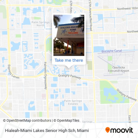 Mapa de Hialeah-Miami Lakes Senior High Sch