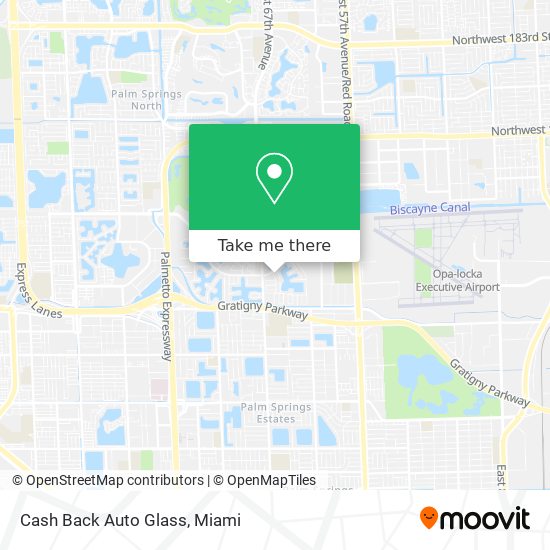 Cash Back Auto Glass map