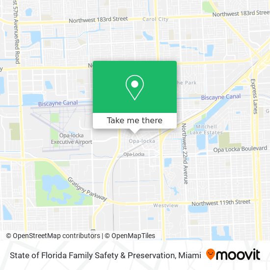 State of Florida Family Safety & Preservation map